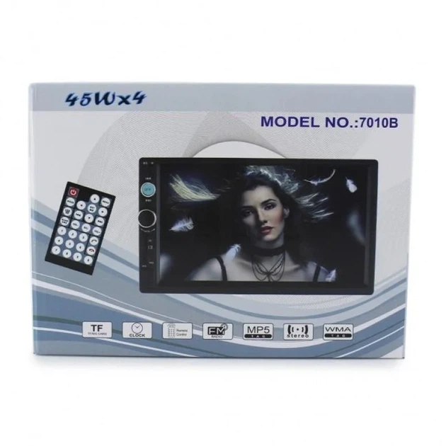 Автомагнитола 2Din MP5 7010B с Bluetooth и сенсорным экраном 7 дюймов поддержка видео 1080P и FM тюнером - Фото 2 Автомагнитола 2Din MP5 7010B с Bluetooth и сенсорным экраном 7 дюймов поддержка видео 1080P и FM тюнером - изображение 2
