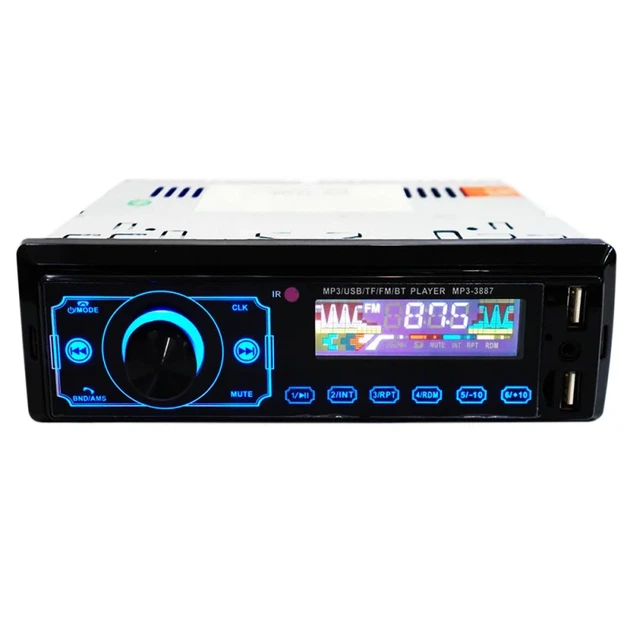 Автомагнитола MP3 Pioneer 3887 1DIN с сенсорным дисплеем Bluetooth 2 USB пульт ДУ эквалайзер FM-приемник - Фото 1 Автомагнитола MP3 Pioneer 3887 1DIN с сенсорным дисплеем Bluetooth 2 USB пульт ДУ эквалайзер FM-приемник - изображение 1
