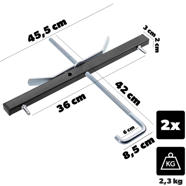 Uchwyt Kadax Sepino do transportu i przechowywania drabiny (5906638300831) - obraz 8