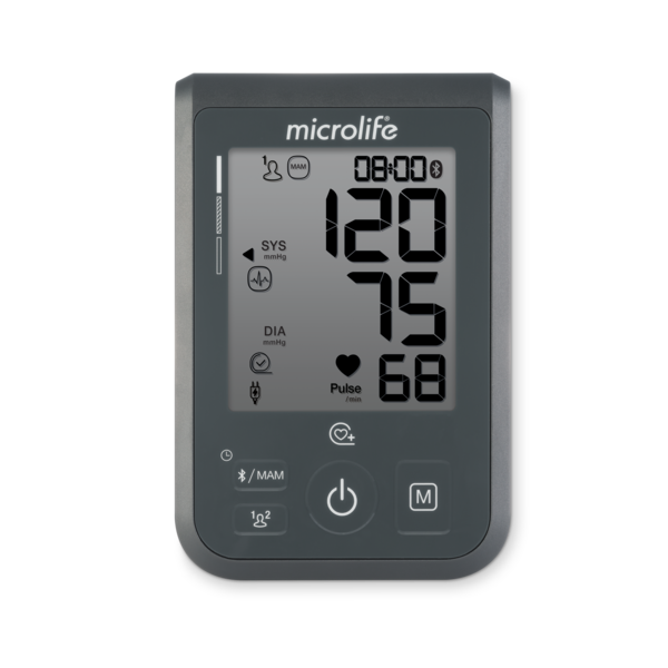 Тонометр автоматический Microlife BP B4 BT с Bluetooth 5.0 — плечевой цифровой измеритель артериального давления, MAM, IHB, 2 поль - изображение 2