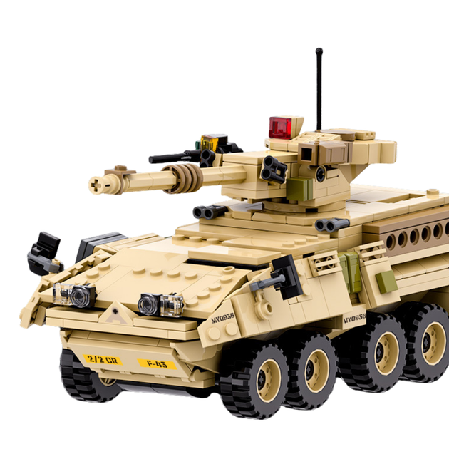 Конструктор бронемашина M1128 458 деталей збірна військова техніка для дітей Конструктор машинка автомобіль - зображення 2