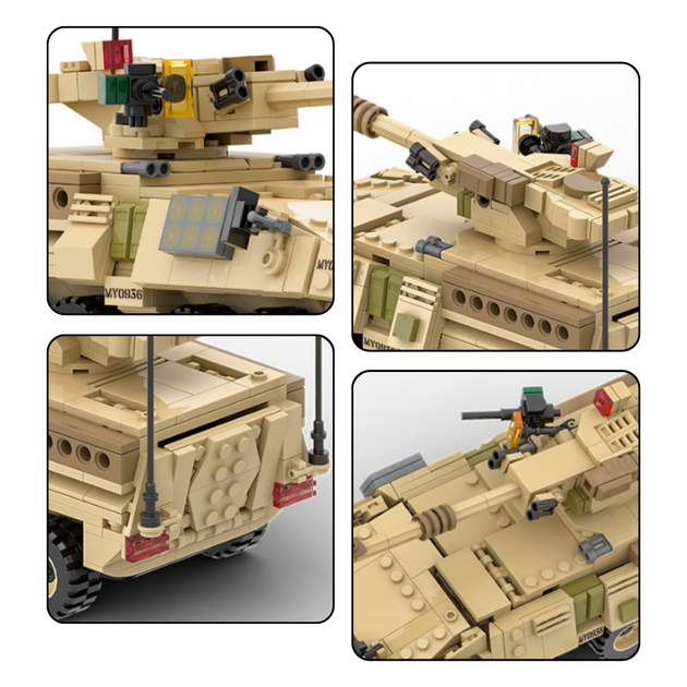 Конструктор бронемашина M1128 458 деталей збірна військова техніка для дітей Конструктор машинка автомобіль - зображення 4
