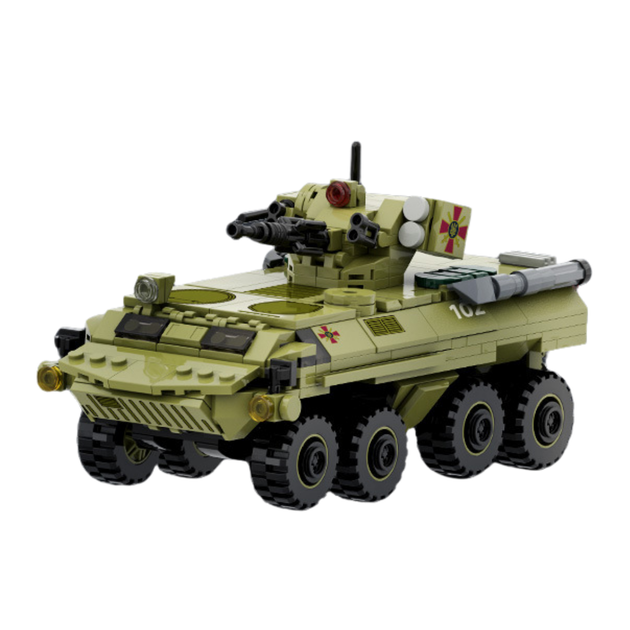 Конструктор БТР-4 Буцефал ВСУ 379 деталей сборная военная техника для детей Конструктор Бронетранспортер BTR машинка автомобиль - Фото 2 Конструктор БТР-4 Буцефал ВСУ 379 деталей сборная военная техника для детей Конструктор Бронетранспортер BTR машинка автомобиль - изображение 2