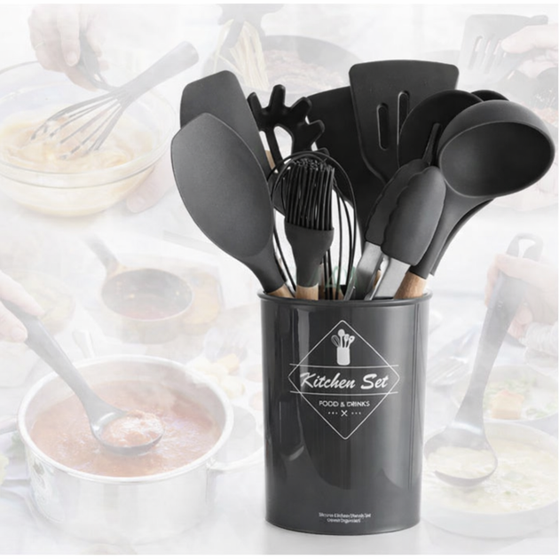 Кухонный набор из 12 предметов Kitchen Art с бамбуковой ручкой MINI - Фото 2 Кухонный набор из 12 предметов Kitchen Art с бамбуковой ручкой MINI - изображение 2