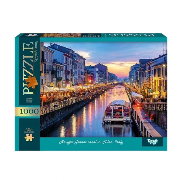 Пазл "Канал Навільйо-Гранде" C1000-13-07, 1000 елементів - Фото 1 Пазл "Канал Навільйо-Гранде" C1000-13-07, 1000 елементів - изображение 1