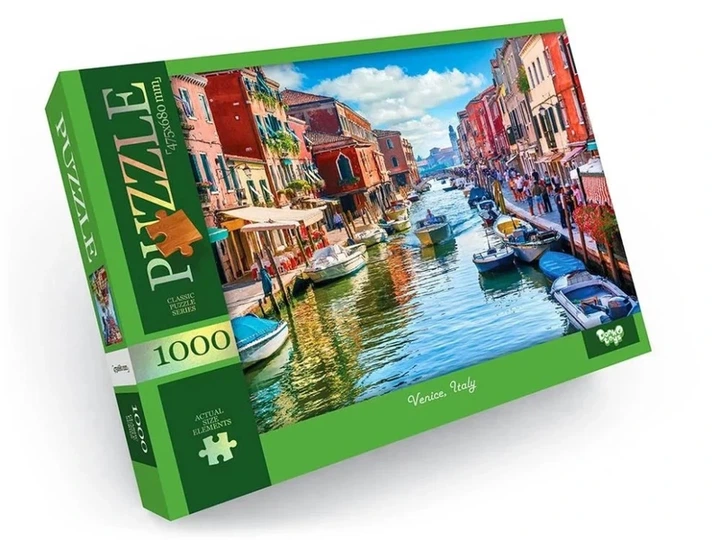 Пазл "Venice, Italy" Danko Toys C1000-12-05, 1000 ел. - Фото 1 Пазл "Venice, Italy" Danko Toys C1000-12-05, 1000 ел. - изображение 1