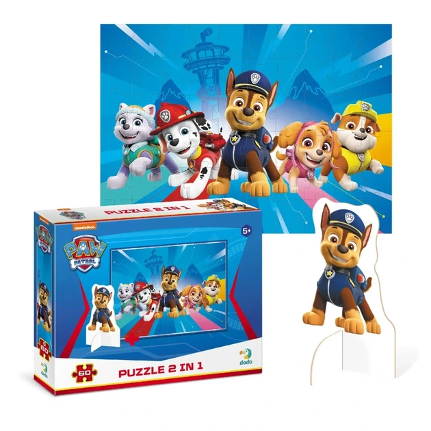 Дитячі Пазли Paw Patrol "Готові до пригод" DoDo 200163 60 елементів, з фігуркою - изображение 2