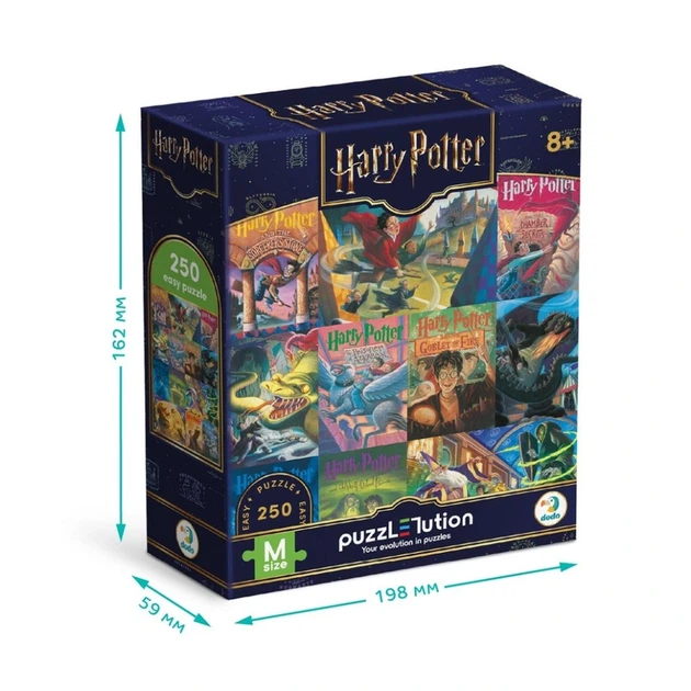 Пазл класичний "Harry Potter Книжкові обкладинки" 200657, 250 елементів - Фото 4 Пазл класичний "Harry Potter Книжкові обкладинки" 200657, 250 елементів - изображение 4
