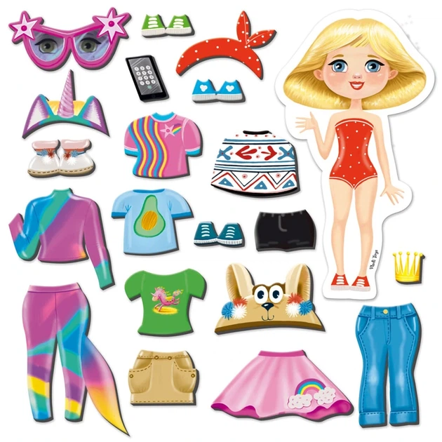 Магнітна гра Одягалка "Trendy girl" Vladi Toys VT3204-32 Укр - Фото 3 Магнітна гра Одягалка "Trendy girl" Vladi Toys VT3204-32 Укр - изображение 3