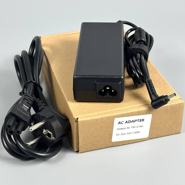 Сетевое зарядное устройство для ноутбука ACER 90W, 19V, 4.74A (3.0*1.1mm) - Фото 2 Сетевое зарядное устройство для ноутбука ACER 90W, 19V, 4.74A (3.0*1.1mm) - изображение 2