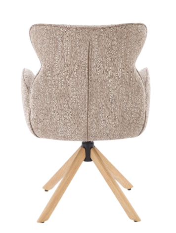 Крісло для відпочинку Halmar V-CH-K/585-KR-C.BEŻOWY/D.NATURALNY Обертове Бежеве (5905248136564) - зображення 3