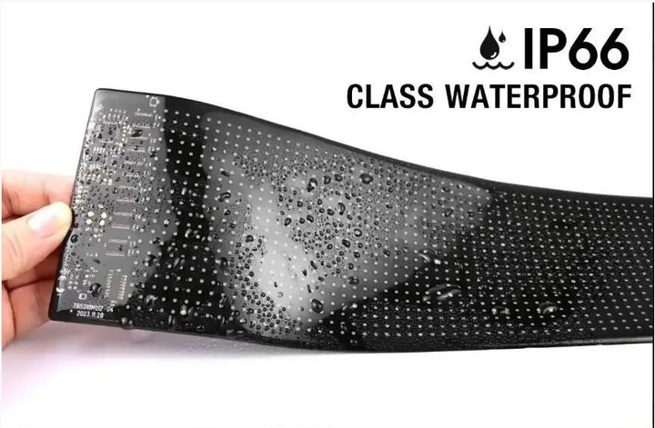 Светодиодная LED панель реклама вывеска для авто магазина ART-0624RGB 176,2×19.2 см Bluetooth 220в IP65 управления через телефон и пульт анимация текста - изображение 4
