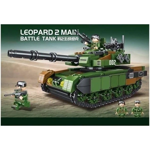 Детский конструктор для мальчиков танк Leopard 2 в 1 Военная техника Леопард 463 детали - изображение 8