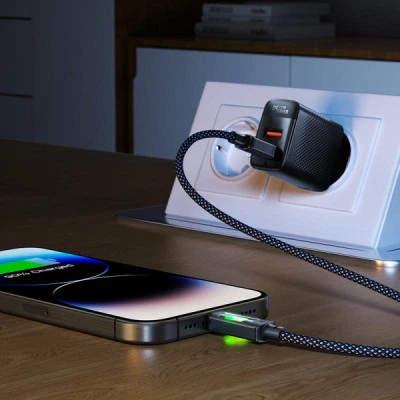 Дата кабель USB 2.0 AM to USB-C 1.2m 60W black Acefast - Фото 7 Дата кабель USB 2.0 AM to USB-C 1.2m 60W black Acefast - зображення 7