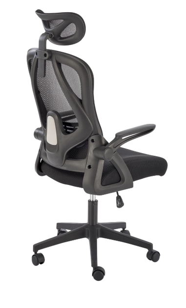 Fotel biurowy Halmar V-CH-NEGRO-FOT Regulowany Zagłówek Czarny (5905248131590) - obraz 2