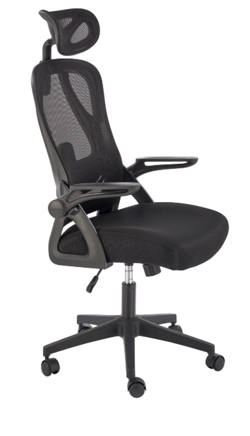 Fotel biurowy Halmar V-CH-NEGRO-FOT Regulowany Zagłówek Czarny (5905248131590) - obraz 3