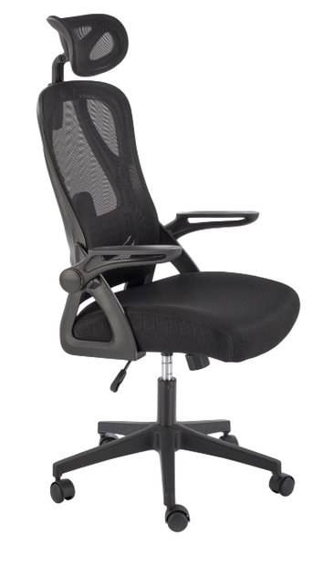 Fotel biurowy Halmar V-CH-NEGRO-FOT Regulowany Zagłówek Czarny (5905248131590) - obraz 8