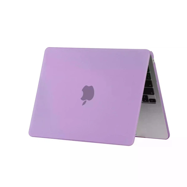 Чехол HardShell Matte Case для MacBook Air 13.6 2022-2026 M2/M3/M4/M5 A2681/A3113/A3240/A3449 — Purple фиолетовая матовая защитная накладка - изображение 5