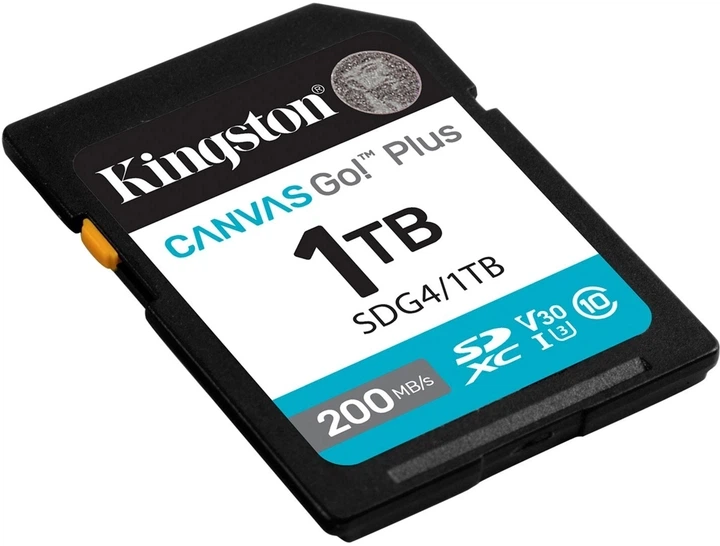 Карта памяти Kingston Canvas Go! Plus 1TB SDXC UHS-I U3 V30 A2 Class 10 (SDG4/1TB) - изображение 2