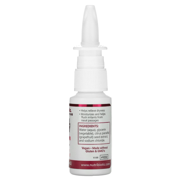 Спрей для носа NutriBiotic "Nasal Spray" с экстрактом семян грейпфрута (29,5 мл) - изображение 4