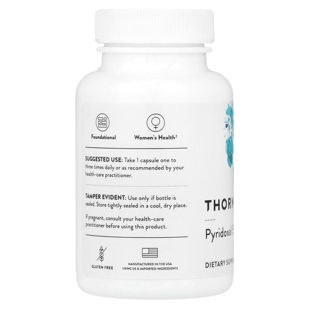 Пиридоксаль-5-фосфат Thorne Research "Pyridoxal 5'-Phosphate" активная форма витамина В6 (180 капсул) - изображение 3