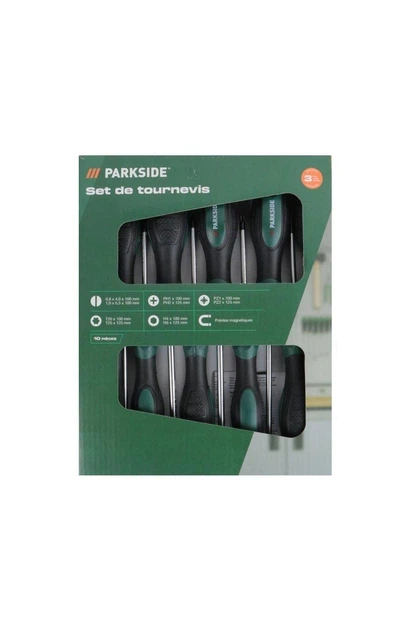 Набор отверток Parkside HG08628, 10 шт с магнитными наконечниками - изображение 2
