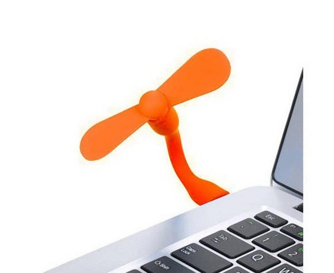 Вентилятор гибкий USB для ноутбуков и повербанков Оранжевый (2801) - изображение 2