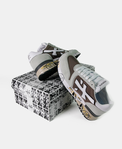Чоловічі кросівки повсякденні Premiata Mick Beige Grey White 43 (27,5 см) Сірий - зображення 8