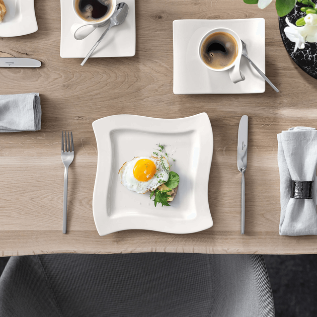 Кавовий сервіз Villeroy & Boch NewWave з 12 предметів на 4 персони преміальна порцеляна білий - зображення 8