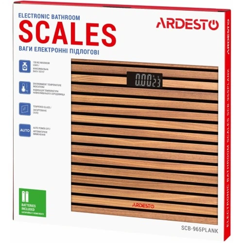 Весы напольные Ardesto SCB-965PLANK Ardesto SCB-965PLANK 960296 - Фото 4 Весы напольные Ardesto SCB-965PLANK Ardesto SCB-965PLANK 960296 - изображение 4