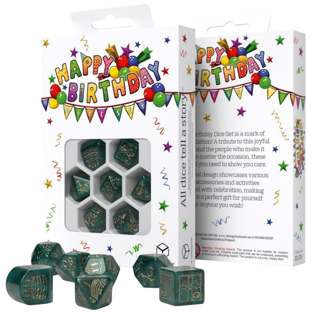 Urodzinowy zestaw kości Q-Workshop Balony (5907699498048) - obraz 2