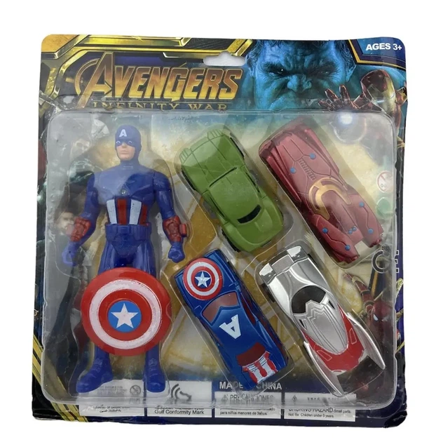 Игровой набор Marvel «Капитан Америка» со щитом + 4 машинки Мстителей 45877-1 - изображение 2