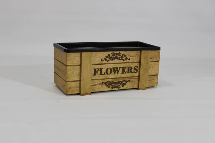 Ящик балконный ДРЕВОДЕЛЯ "Flowers P1" 17х40х18см (051125) - изображение 2