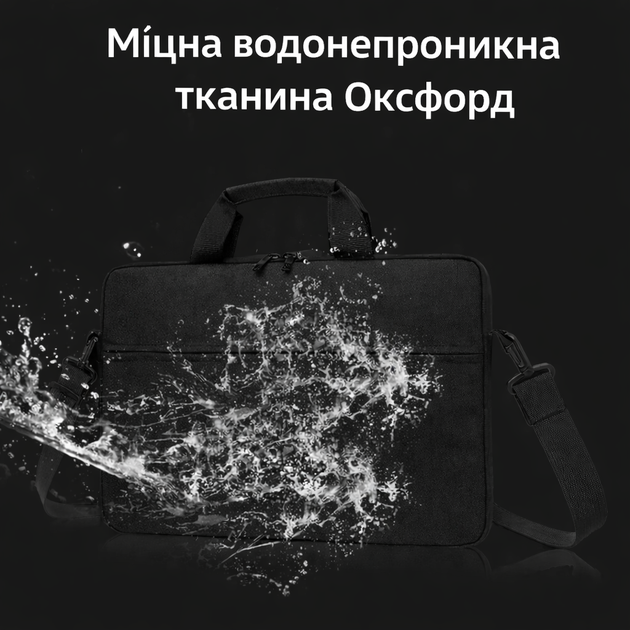 Универсальная сумка для ноутбука 15.6″ — унисекс, компактная и прочная - Фото 3 Универсальная сумка для ноутбука 15.6″ — унисекс, компактная и прочная - изображение 3