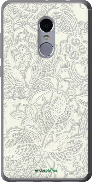 Чехол на Xiaomi Redmi Note 4 Белое кружево "4383u-352-70447" - Фото 1 Чехол на Xiaomi Redmi Note 4 Белое кружево "4383u-352-70447" - изображение 1