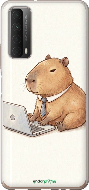 Чохол Huawei P Smart 2021 Funny Capybara CEO Working "6777u-2100-70447" - Фото 1 Чохол Huawei P Smart 2021 Funny Capybara CEO Working "6777u-2100-70447" - зображення 1
