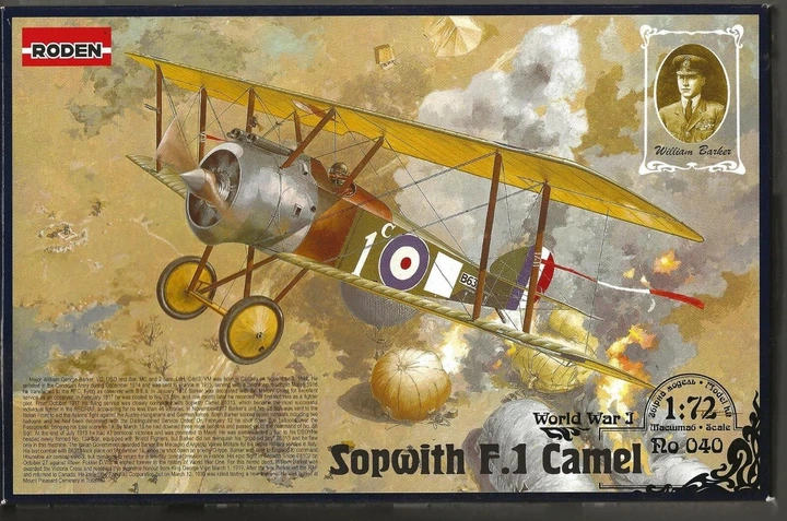 Британский истребитель Sopwith F.1 Camel Сборная пластикова модель в маштабе 1:72 Roden - изображение 9