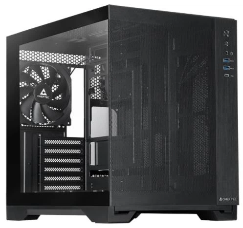 Корпус Chieftec Visio Air Black (GM-30B-M-OP) - Фото 1 Корпус Chieftec Visio Air Black (GM-30B-M-OP) - зображення 1