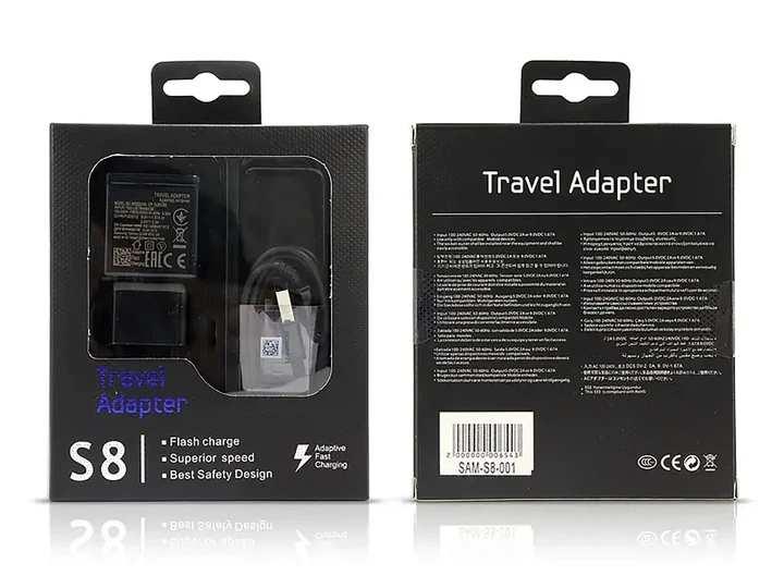 Зарядное устройство 220В 2А 15Вт с кабелем USB Type-C для быстрой зарядки Samsung S8 черное - Фото 5 Зарядное устройство 220В 2А 15Вт с кабелем USB Type-C для быстрой зарядки Samsung S8 черное - изображение 5