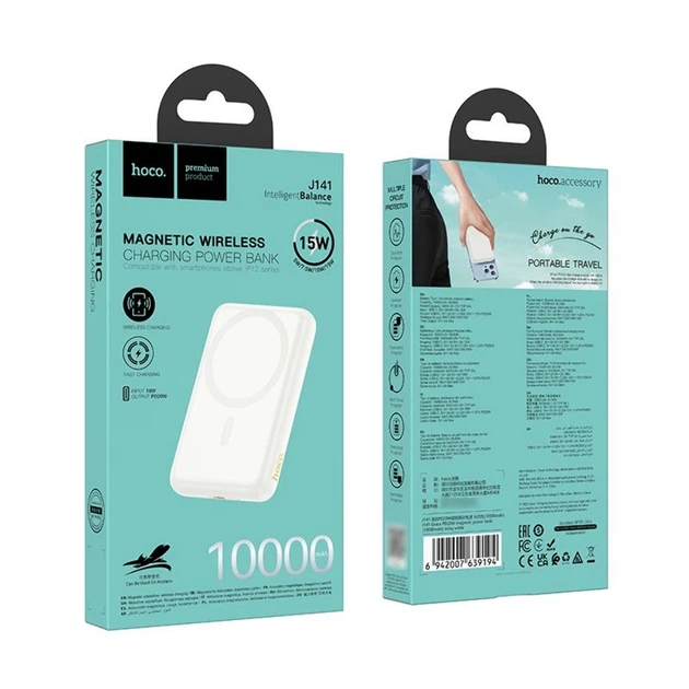 YUF Power bank Hoco J141 10000mAh PD 20W milky white - зображення 6