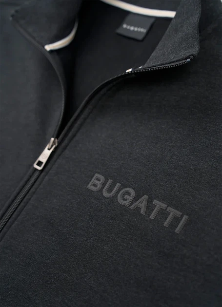 Мужской джемпер длинный замок Bugatti 65071B/280 8750 серый M - изображение 2