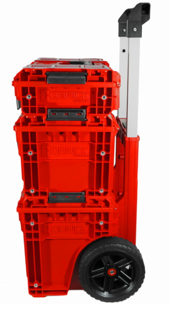 Набор ящиков для инструментов Qbrick System PRIME SET 1 RED Ultra HD 535x327x775 мм, модульные, на колесах, пластиковые - Фото 13 Набор ящиков для инструментов Qbrick System PRIME SET 1 RED Ultra HD 535x327x775 мм, модульные, на колесах, пластиковые - изображение 13