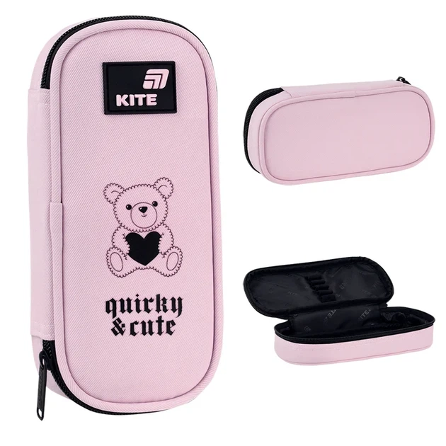 Пенал школьный Kite Quirky&Cute K26-662-11, 1 отделение, резинки для фиксации канцелярии, для девочки - изображение 2