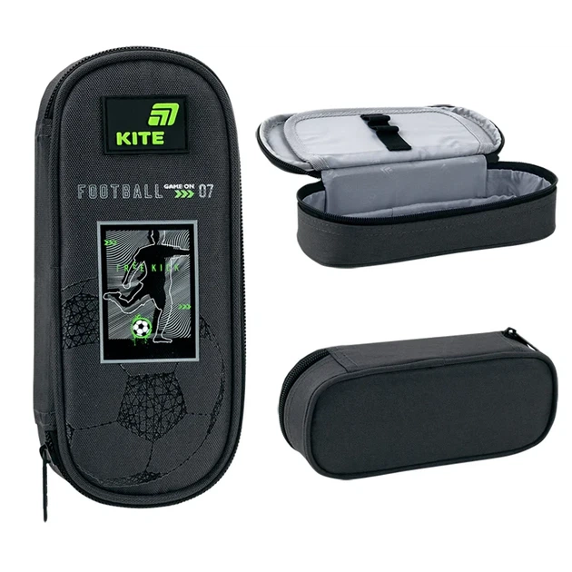 Пенал Kite Goal K26-599-4, 1 отделение, клапан с карманом на молнии, для мальчиков - изображение 2