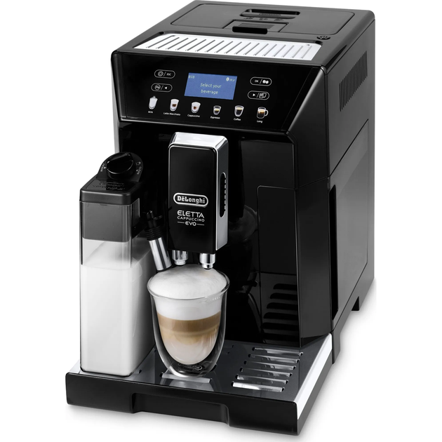 Кавомашина кавоварка Delonghi Eletta Cappuccino EVO ECAM46.860.B Б/В - зображення 2