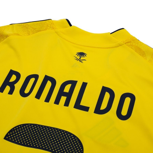 Форма футбольная детская Ronaldo (Роналдо) 7 Al-Nasr "Аль-Наср" сезон 2026 размер 22 рост 125-130 см, желтая с черным - Фото 2 Форма футбольная детская Ronaldo (Роналдо) 7 Al-Nasr "Аль-Наср" сезон 2026 размер 22 рост 125-130 см, желтая с черным - изображение 2