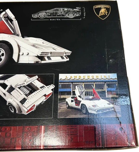Zestaw klocków LEGO Icons Lamborghini Countach 5000 Quattrovalvole 1506 elementów (10337) (955555916442526) - Outlet - obraz 2