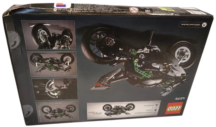 Zestaw klocków LEGO Technic Motocykl Kawasaki Ninja H2R 643 elementy (42170) (955555916541756) - Outlet - obraz 4