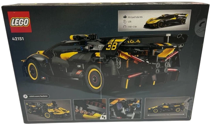 Zestaw klocków LEGO Technic Bugatti Bolide 905 elementów (42151) (955555916607029) - Outlet - obraz 5