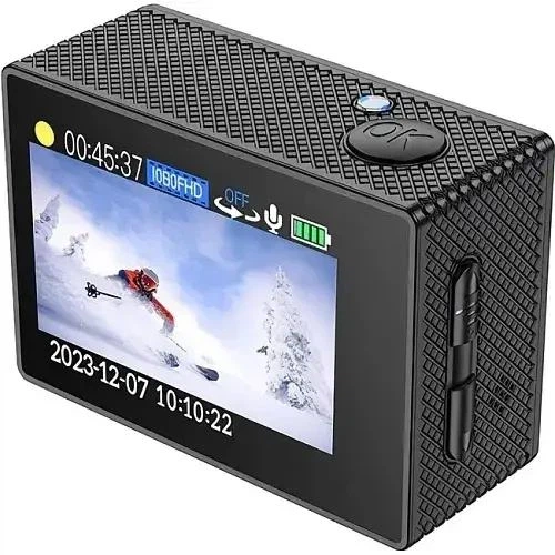 Экшн-камера Hoco DV100 с Wi-Fi, 2" IPS экраном и водонепроницаемым корпусом до 30 м (778170) - изображение 2